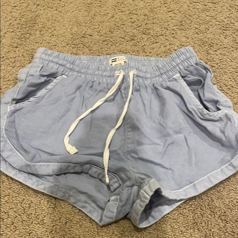 Billabong Blue Athletic Shorts with Elastic Waistband